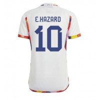 Maglie da calcio Belgio Eden Hazard #10 Seconda Maglia Mondiali 2022 Manica Corta